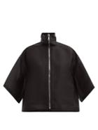 Matchesfashion.com Rick Owens - Gazar Cropped Silk-blend Jacket - Womens - Black