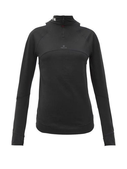 Matchesfashion.com Bogner Fire+ice - Sadie Logo-print Zipped Base-layer Jacket - Womens - Black