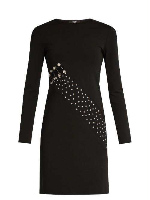 Versus Versace Stud-embellished Cady Dress