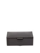 Matchesfashion.com Smythson - Mini Leather Cufflinks Box - Mens - Black