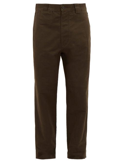 Matchesfashion.com Mhl By Margaret Howell - Cotton Canvas Tapered Trousers - Mens - Green