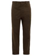 Matchesfashion.com Mhl By Margaret Howell - Cotton Canvas Tapered Trousers - Mens - Green