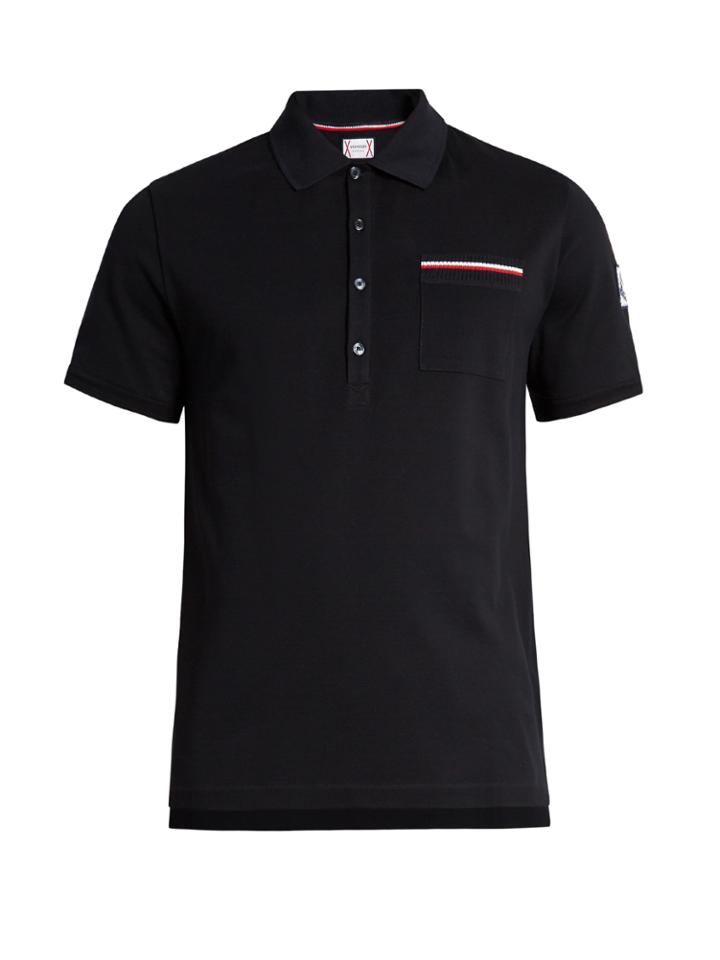 Moncler Gamme Bleu Patch-pocket Cotton-piqu Polo Shirt