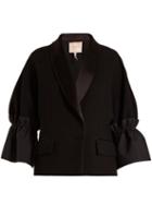 Matchesfashion.com Roksanda - Zenitha Gathered Detailed Jacket - Womens - Black