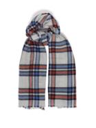 Matchesfashion.com Isabel Marant - Simona Checked Wool And Cashmere Scarf - Womens - Blue