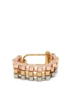 Matchesfashion.com Burberry - Triple Bicycle Chain Bracelet - Womens - Silver Gold