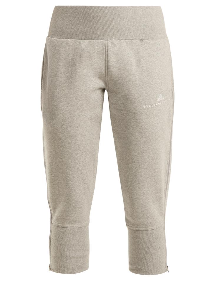 Adidas By Stella Mccartney Essential Cotton-blend Track Pants