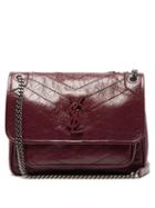 Matchesfashion.com Saint Laurent - Niki Medium Leather Shoulder Bag - Womens - Burgundy
