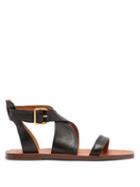 Matchesfashion.com Chlo - Crossover Leather Sandals - Womens - Black