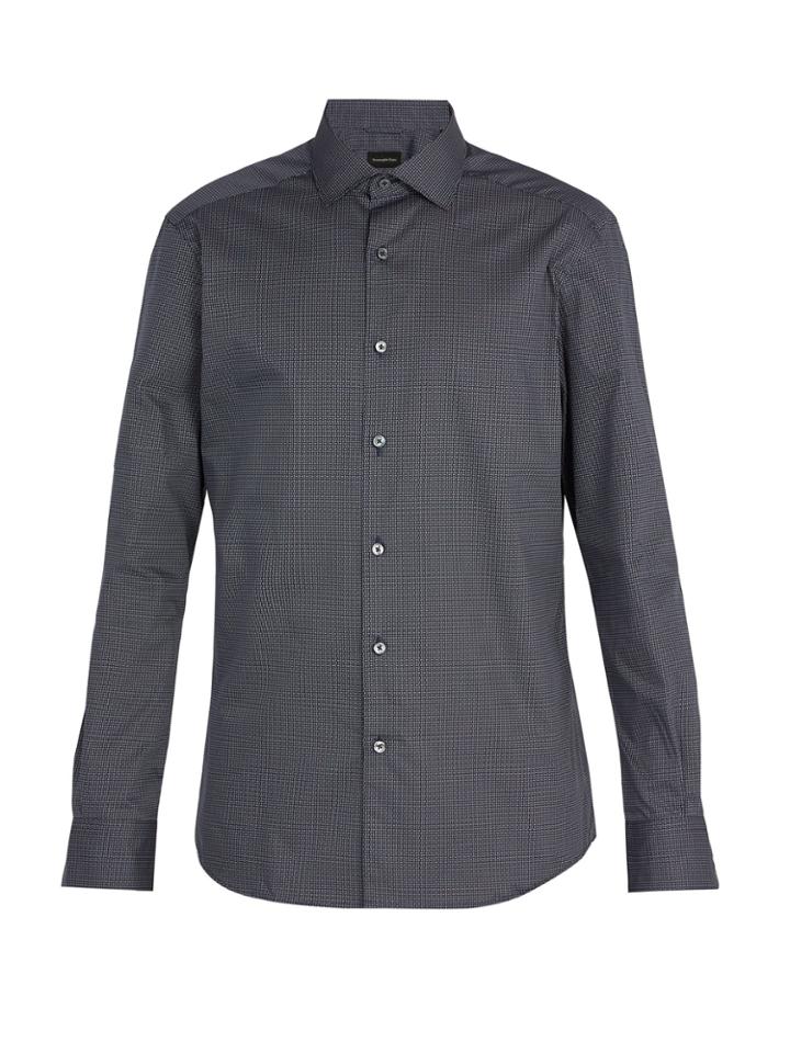 Ermenegildo Zegna Printed Cotton Shirt