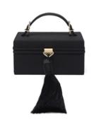 Matchesfashion.com Bienen-davis - Matchbox Grosgrain Tassel & Top-handle Box Bag - Womens - Black