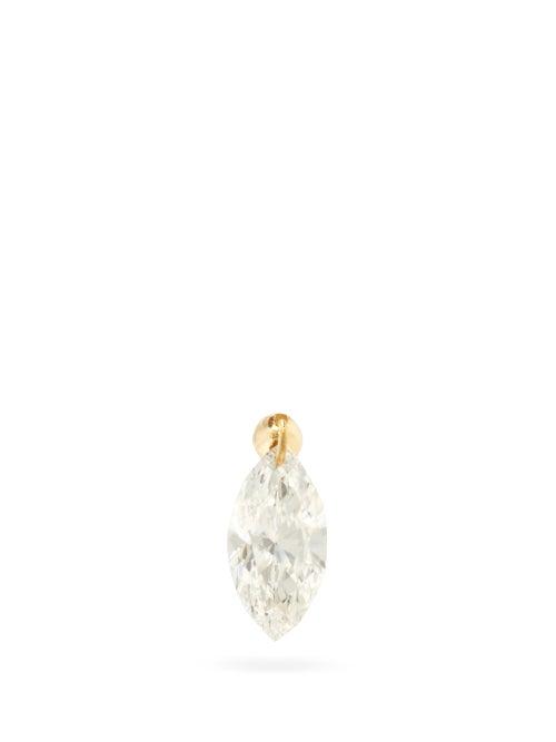 Matchesfashion.com Maria Tash - Floating Diamond & 18kt Gold Single Earring - Womens - Yellow Gold