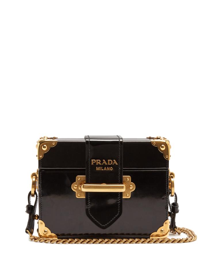 Prada Treasure Trunk Leather Box Bag
