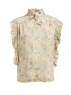 Matchesfashion.com Mes Demoiselles - Starlet Floral Print Blouse - Womens - Beige Print