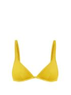 Matchesfashion.com Ephemera - Classic Underwired Triangle Bikini Top - Womens - Yellow