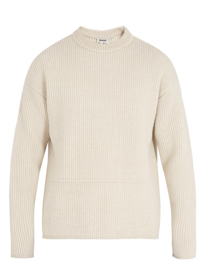 Acne Studios Njal Dropped-shoulder Wool-blend Sweater