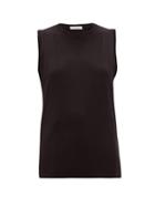 Matchesfashion.com The Row - Mani Sea Island Cotton Tank Top - Womens - Black