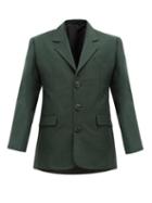 Matchesfashion.com Namacheko - Shirin Single Breasted Cotton Blend Twill Blazer - Mens - Green