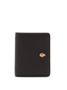 Matchesfashion.com Alexander Mcqueen - Skull Plaque Grained Leather Wallet - Womens - Black