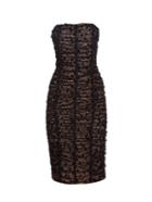 Balenciaga Ruched-lace Strapless Dress