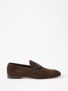 Tom Ford - Suede Loafers - Mens - Dark Brown