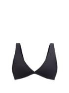 Matchesfashion.com Casa Raki - Flo Basket Weave Bikini Top - Womens - Black