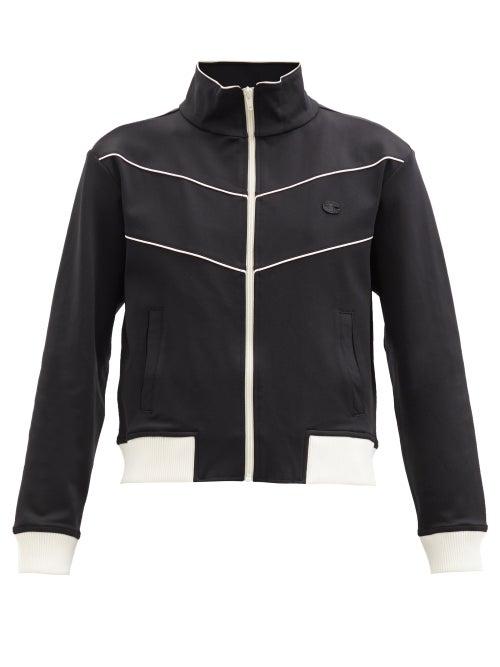 Nili Lotan X Champion - Embroidered Jersey Track Jacket - Womens - Black