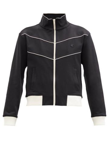 Nili Lotan X Champion - Embroidered Jersey Track Jacket - Womens - Black
