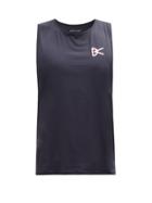 Mens Activewear District Vision - Air Wear Logo-print Perforated-jersey Tank Top - Mens - Black