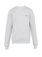 Matchesfashion.com Ami - Tricolour Logo Cotton Jersey Sweatshirt - Mens - Grey