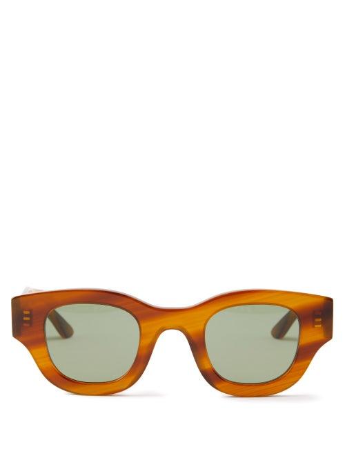Thierry Lasry - Autocracy Square Acetate Sunglasses - Mens - Dark Green Multi