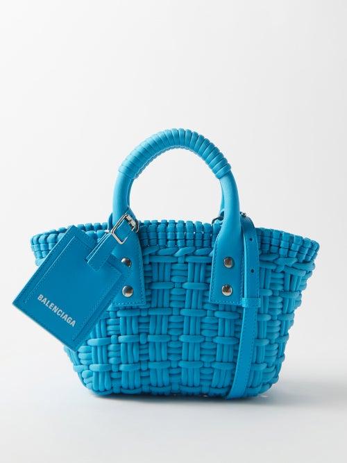 Balenciaga - Bistrot Xxs Basket Bag - Womens - Blue