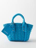 Balenciaga - Bistrot Xxs Basket Bag - Womens - Blue
