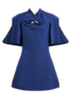 Matchesfashion.com Ellery - Holly Of Hollies Cut Out Mini Dress - Womens - Navy