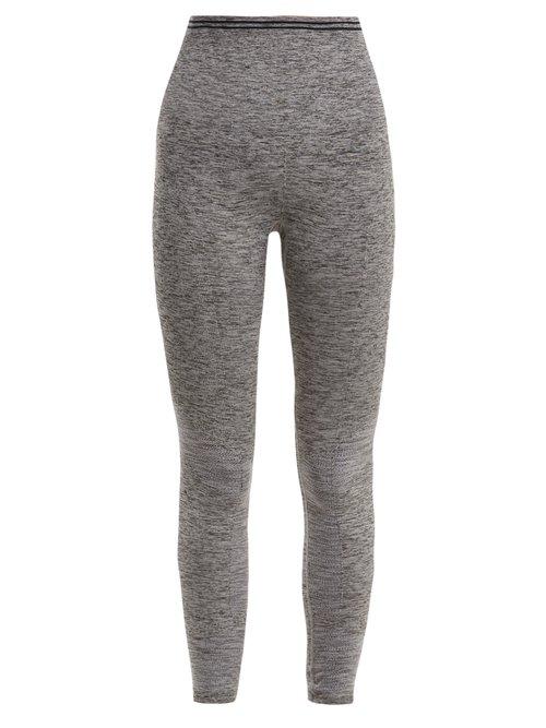 Matchesfashion.com Lndr - Seven Eight Compression Seamless Leggings - Womens - Grey