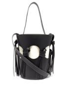 Matchesfashion.com Neous - Venus Cutout Leather Bucket Bag - Womens - Black