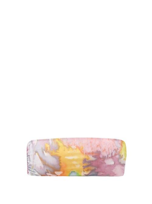 Matchesfashion.com Mara Hoffman - Abigail Abstract-print Bandeau Bikini Top - Womens - Multi