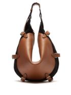 Matchesfashion.com Altuzarra - Play Large Buckled Leather And Suede Bag - Womens - Beige Multi
