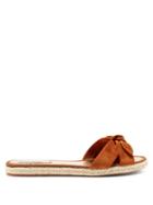 Matchesfashion.com Tabitha Simmons - Heli Knotted Suede Espadrilles - Womens - Tan