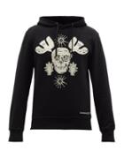 Alexander Mcqueen - Skull-embroidered Cotton-jersey Hooded Sweatshirt - Mens - Black