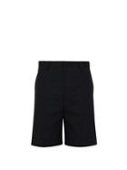 Matchesfashion.com Jil Sander - Sebastian Mid Rise Cotton Blend Shorts - Mens - Dark Blue