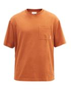 Matchesfashion.com Acne Studios - Extorr Logo-tab Cotton-jersey T-shirt - Mens - Brown
