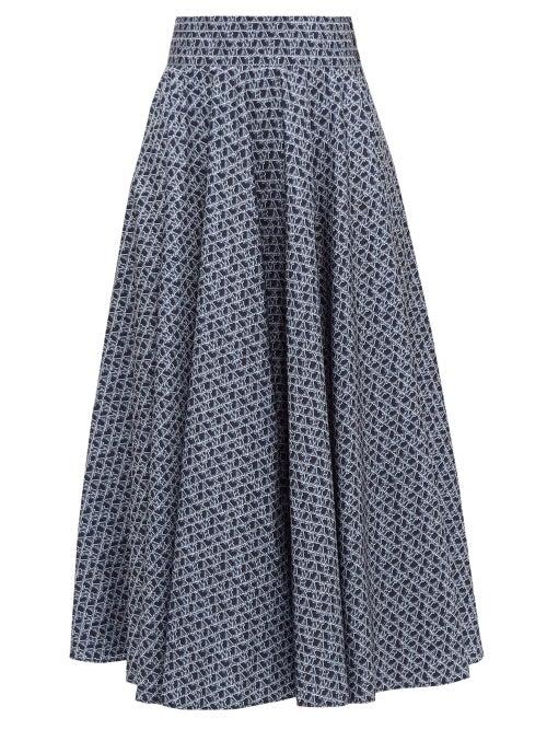 Matchesfashion.com Max Mara - Sansa Skirt - Womens - Blue White