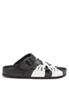 Matchesfashion.com Birkenstock X Csm - Tallahassee Woven Leather Sandals - Mens - Black White