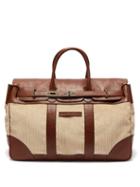 Matchesfashion.com Brunello Cucinelli - Leather Trimmed Corduroy Holdall - Mens - Brown