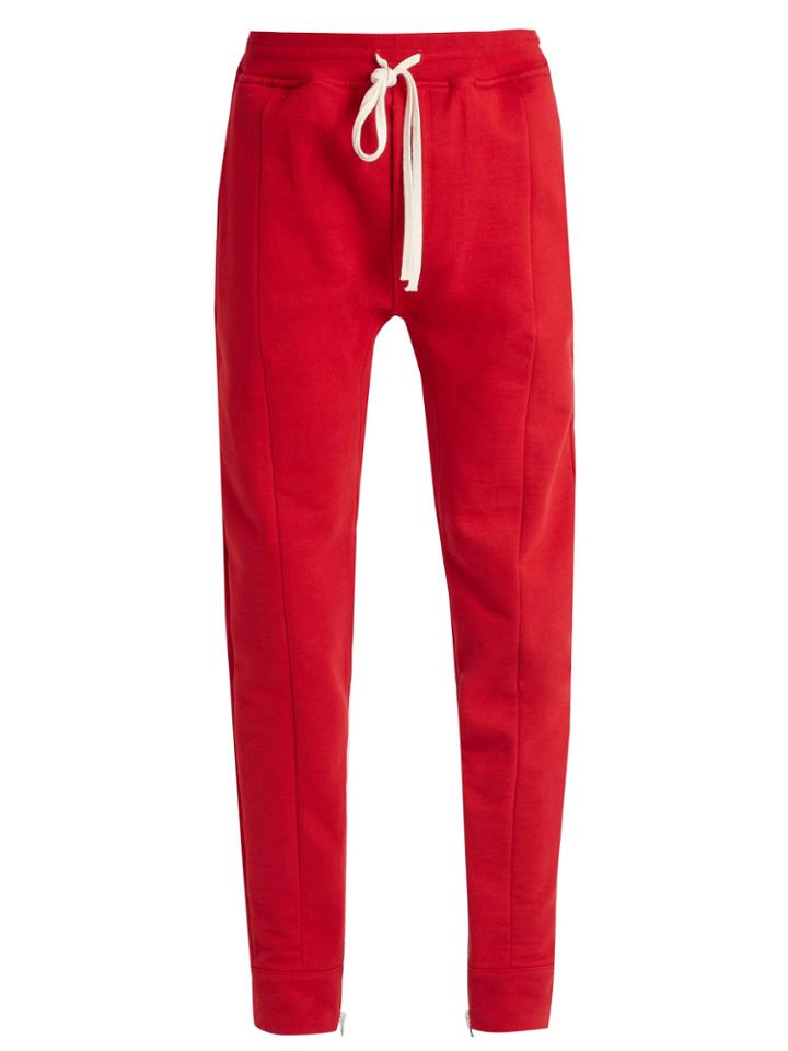 Fear Of God Drawstring-waist Cotton-jersey Track Pants