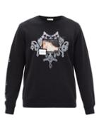 Matchesfashion.com Givenchy - Bijoux And Logo-print Cotton-jersey Sweatshirt - Mens - Black