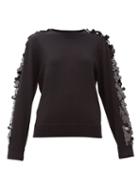 Matchesfashion.com Bella Freud - Lady Day Sequinned Wool Sweater - Womens - Black