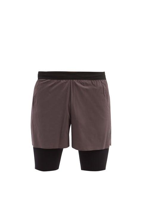 Matchesfashion.com Soar - Elasticated Shell Running Shorts - Mens - Grey