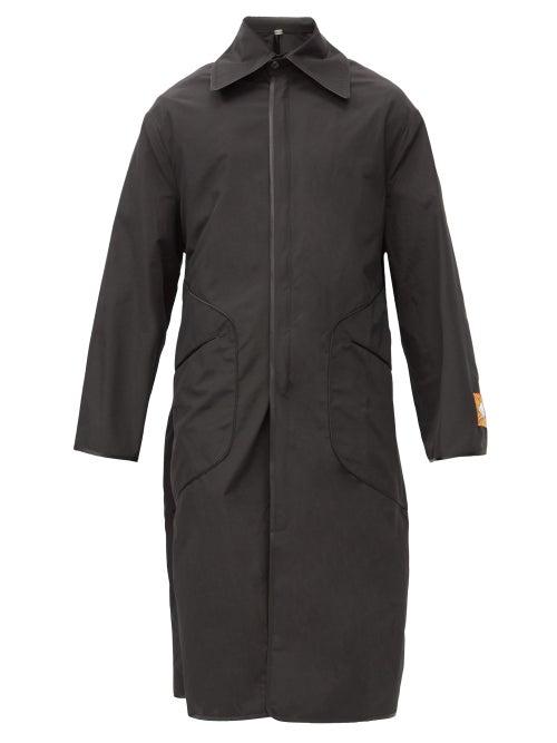Matchesfashion.com Boramy Viguier - Longline Cotton-blend Rep Duster Coat - Mens - Black